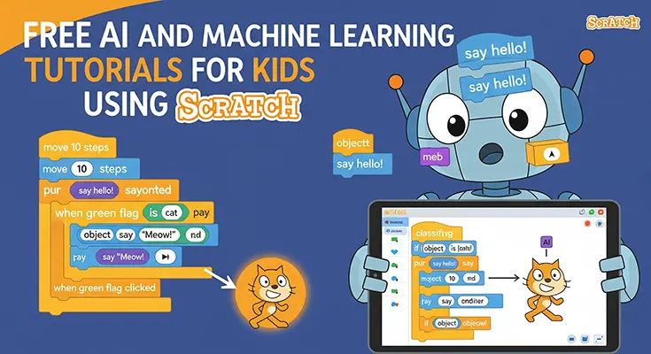 Free AI and Machine Learning Tutorials for Kids Using Scratch