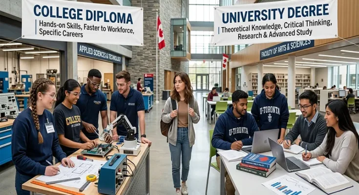 College Diploma vs. University Degree in Canada: Which Path is Right for You?