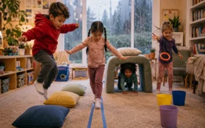 Indoor Gross Motor Games for Preschoolers on Rainy Days