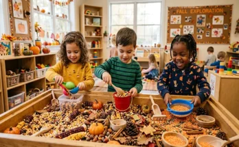 Sensory Bin Ideas for a Preschool Fall Theme Curriculum